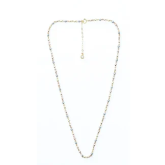 COLLAR EN ORO LAMINADO ESTILO TRES OROS BOLA 3MM