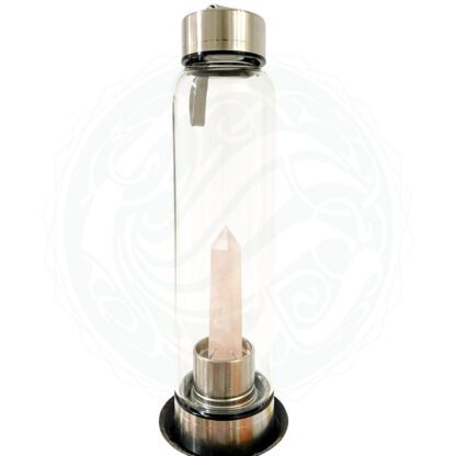 TERMO PURIFICADOR CON OBELISCO DE CUARZO ROSA, ELIXIR: ARMONÍA DE AMOR - Image 2