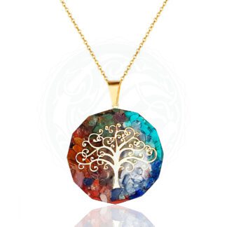 COLGANTE ORGONITA ÁRBOL DE LA VIDA ESTILO 7 CHAKRAS
